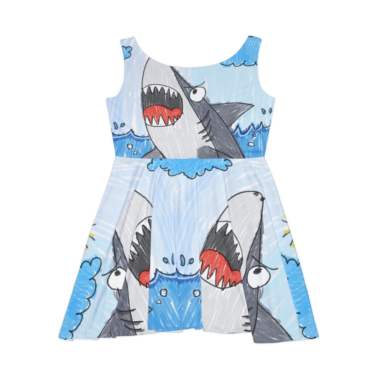 Vestido skater para mujer Shark Jaw Teeth Attack Ocean Sea Creature 