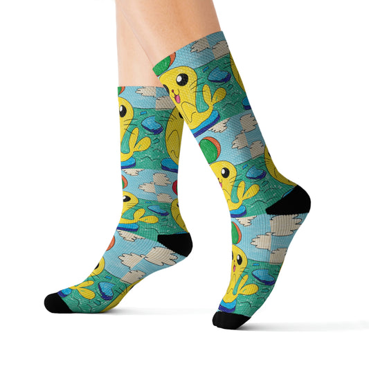 Seal Trick Marine Ocean Animal Sea Creature Sublimation Socks