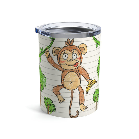 Graphic Monkey - Fun Zoo Clothing for Ape Lovers Tumbler 10oz