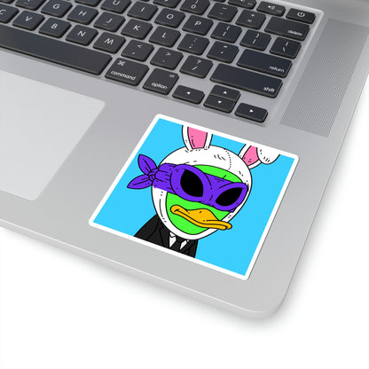 Easter Bunny Alien Visitor 751 Rabbit Kiss-Cut Stickers