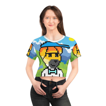 Dog Animal Pet Pixel Crop Tee (AOP)