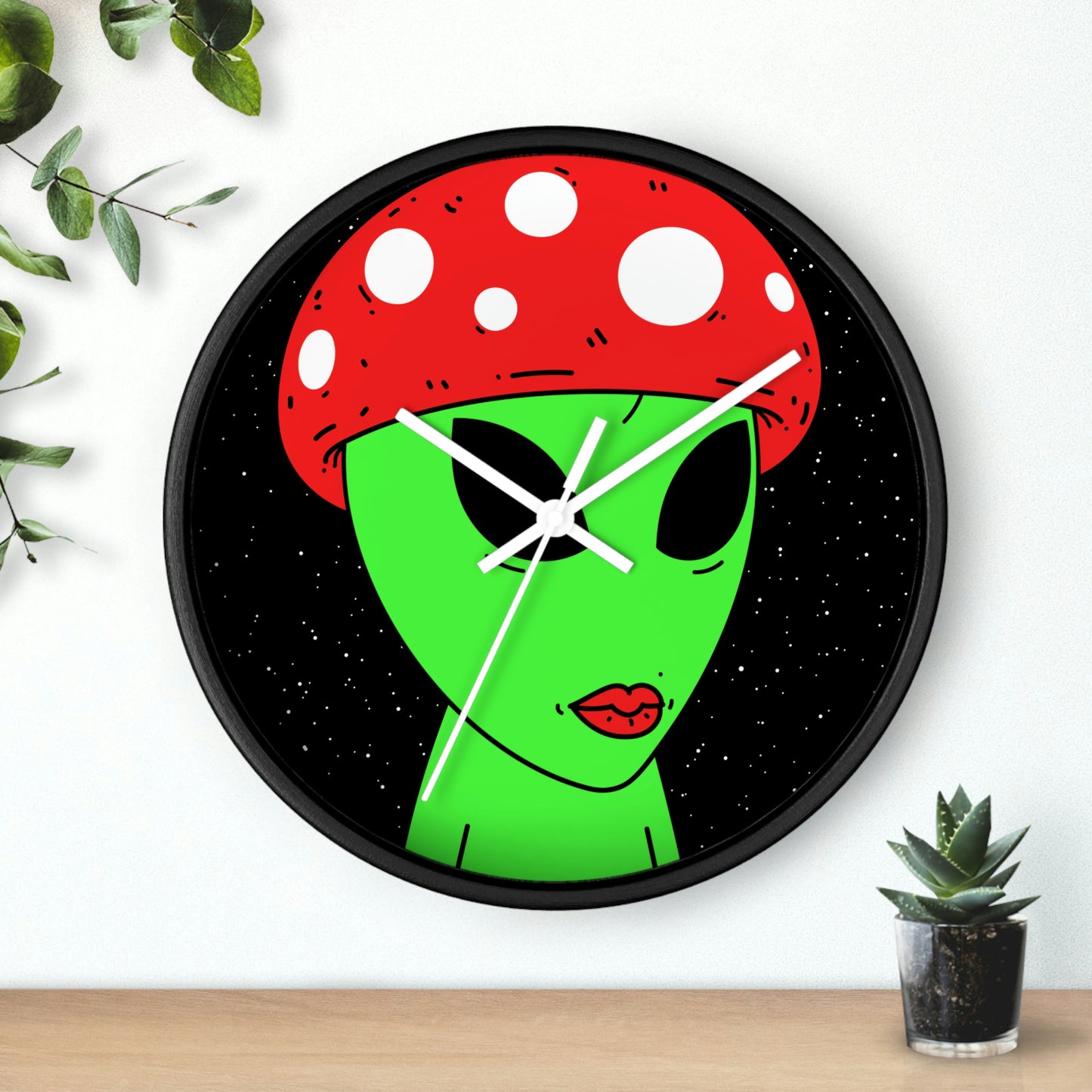 Mushroom Galaxy Alien Star Wall clock