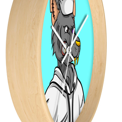 Chief Chef Cook Wolf Werewolve Cyborg Wall clock