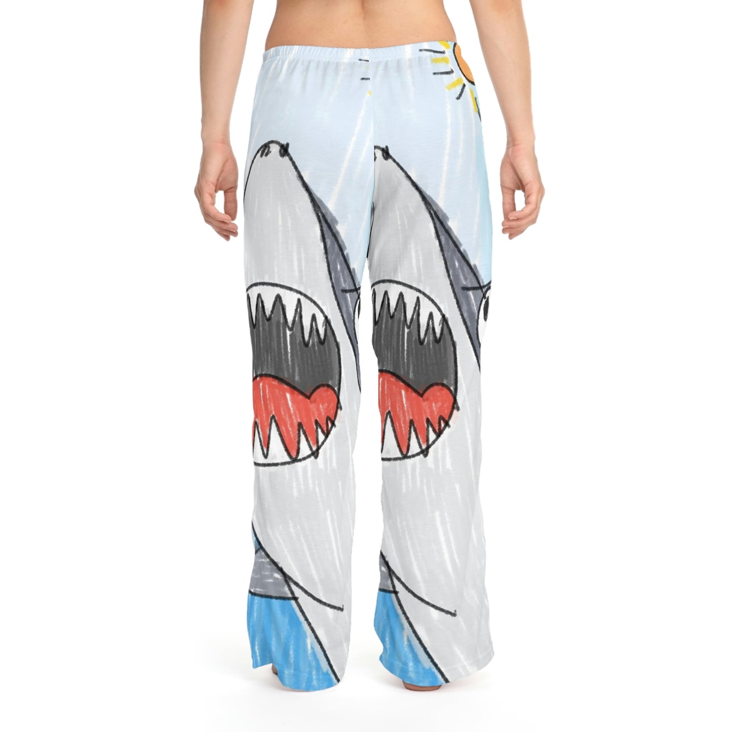 Shark Jaw Teeth Attack Ocean Sea Creature Women's Pajama Pants (AOP)