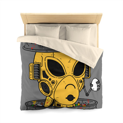 Trashcan Art Egg Blindado Amarillo Futuro Alien Cyborg Máquina Visitante Funda Nórdica De Microfibra