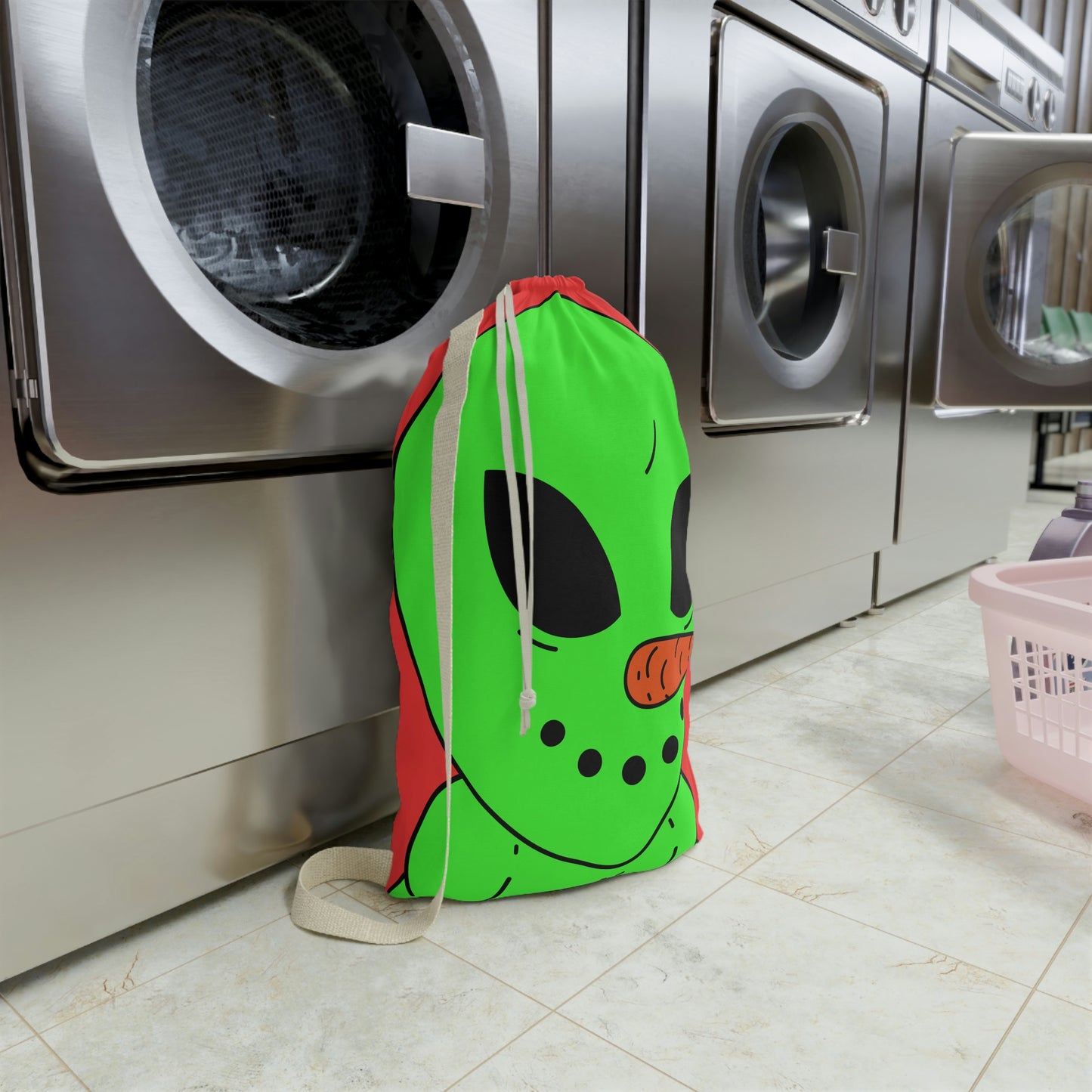 Veggie Visi Alien Vegetable Visitor Laundry Bag