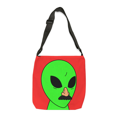 Fake Alien Human Mask Adjustable Tote Bag (AOP)