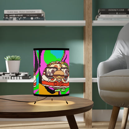 Food Burger Cooked Hungry Taco Tripod Lamp with High-Res Printed Shade, US\CA plug