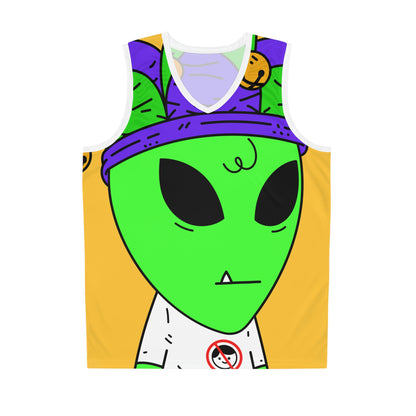 Jester Alien Joker Visitor Basketball Jersey (AOP)