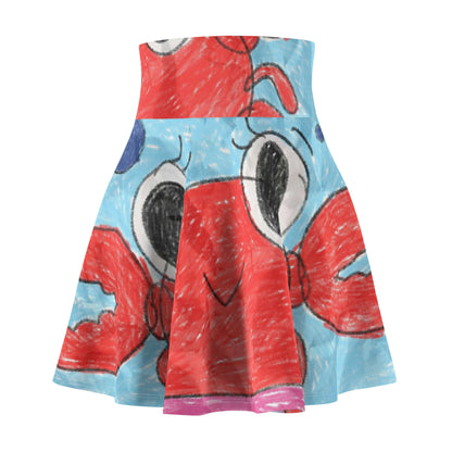 Lobster Crab Graphic Sea Lovers Women's Skater Skirt