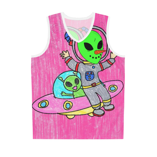 Veggie Visi Alien Vegetable Visitor UFO Basketball Jersey