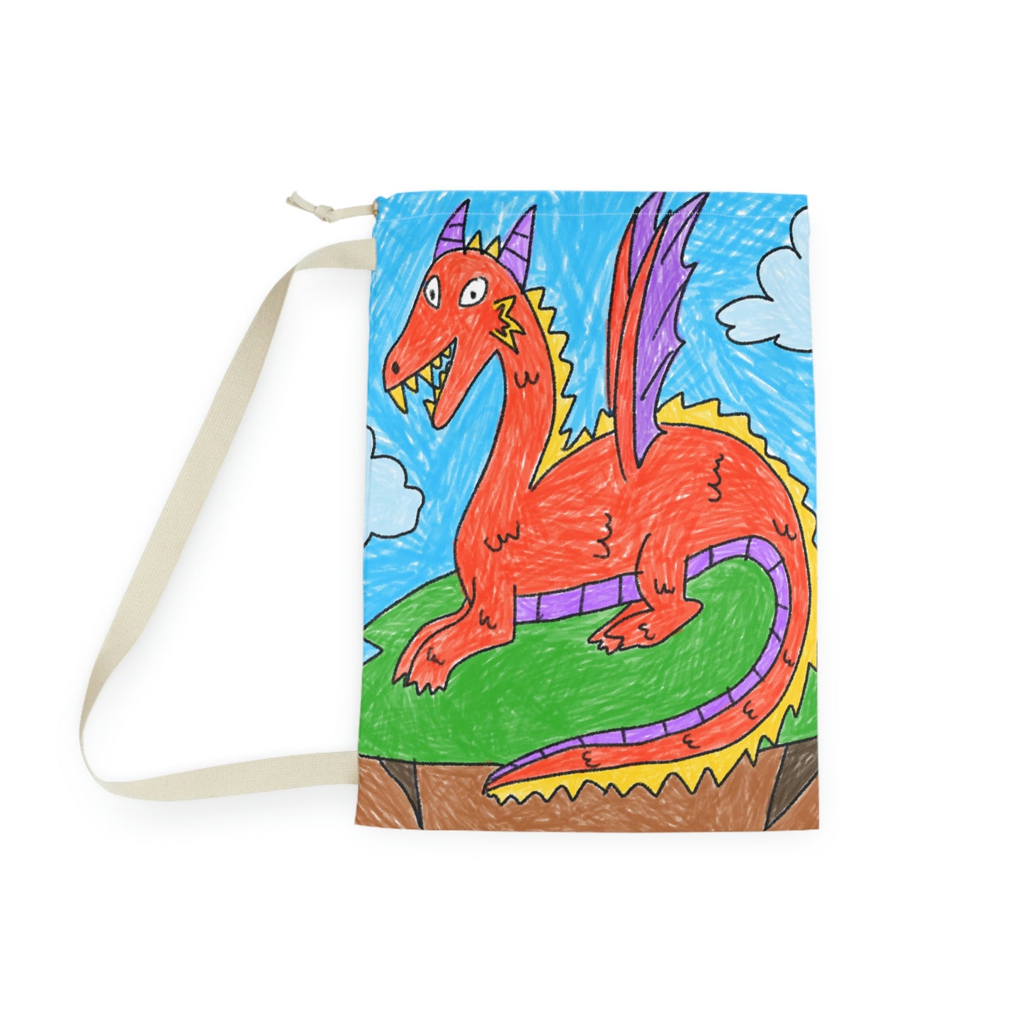 Fierce Dragon Medieval Laundry Bag