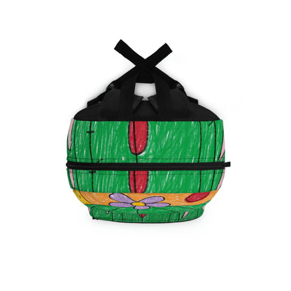 Desert Cactus Sumo Wrestler Graphic Backpack