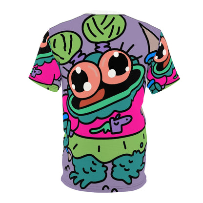 Frog Peppe Froggy Cartoon Unisex AOP Cut & Sew Tee