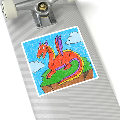 Fierce Dragon Medieval Kiss-Cut Stickers