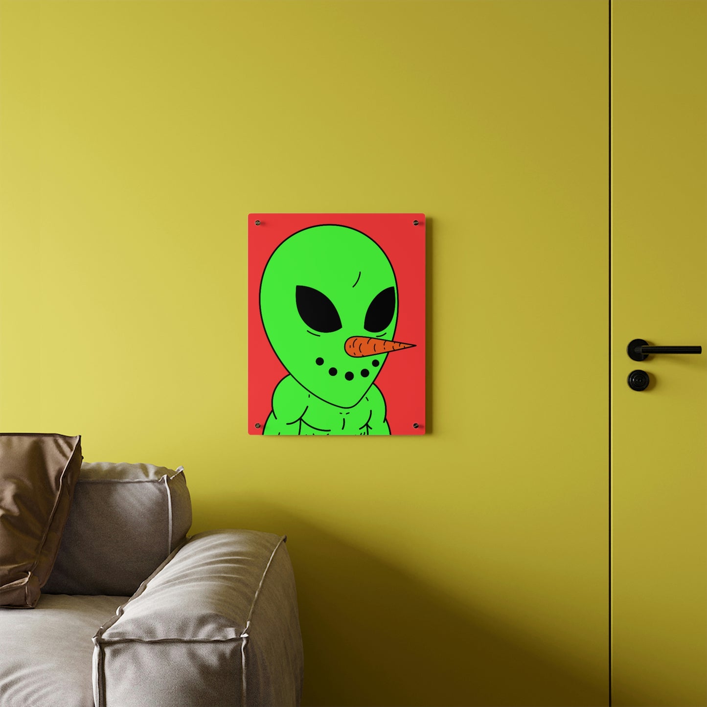 Veggie Visi Alien Vegetable Visitor Acrylic Wall Art Panels