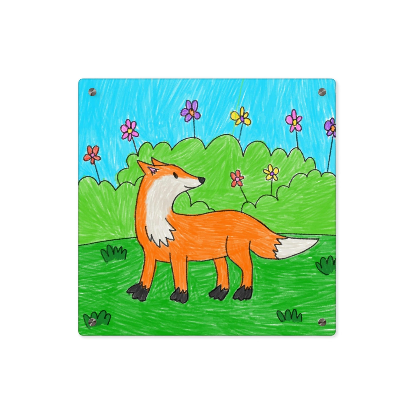 Fox Woodland Animal Foxy Acrylic Wall Art Panels