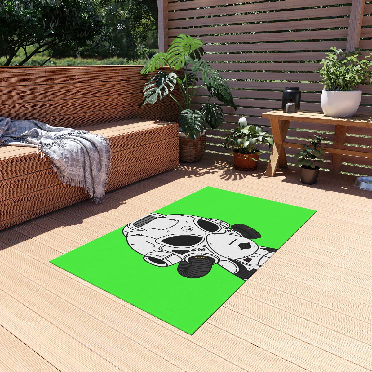 The LOL Visitor Outdoor Rug