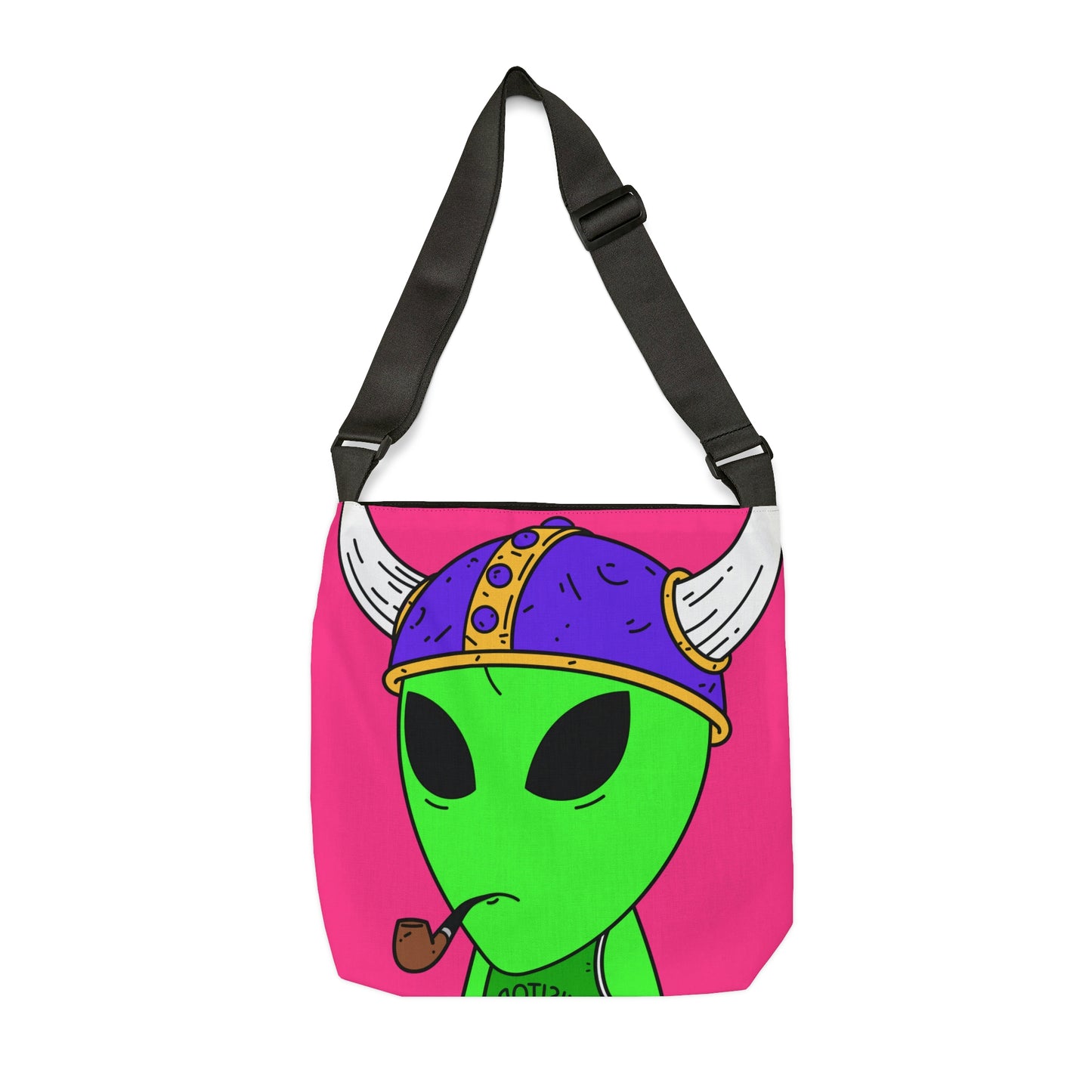 Viking Pipe Visitor Alien Adjustable Tote Bag (AOP)