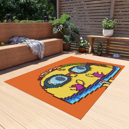 Swimming Floats Taco Character Swim Outdoor Rug