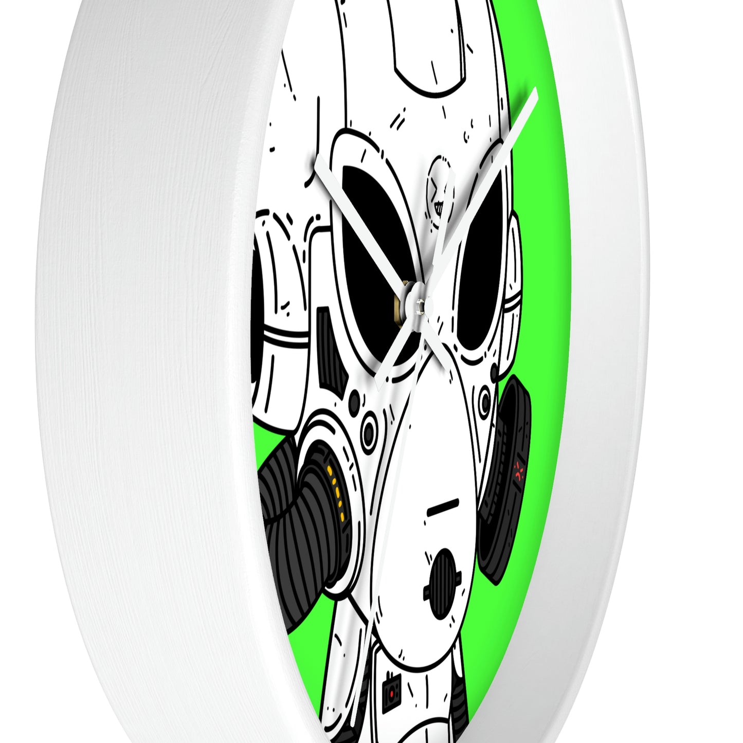 Alien LOL Visitor Wall clock