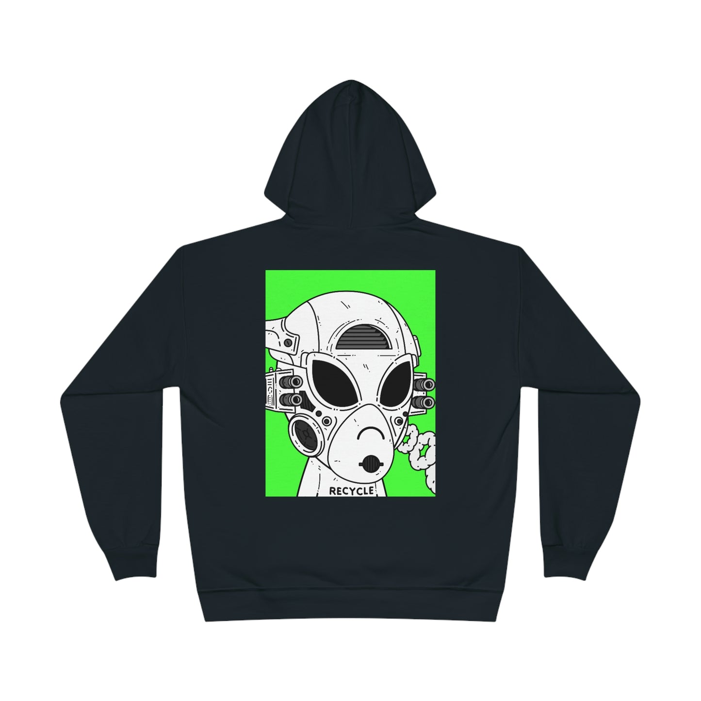 Recycle Recycler Alien Visitor Unisex EcoSmart® Pullover Hoodie Sweatshirt