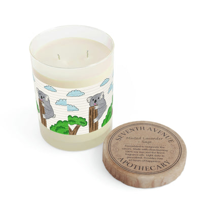 Koala Bear Animal Tree Climber Scented Candle - Full Glass, 11oz