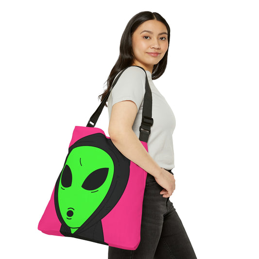 Anonymous Anon Alien Visitor Adjustable Tote Bag (AOP)