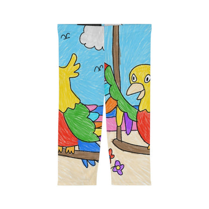 Animal Lover Parrot Perfect Gift for Parrot Owners Women’s Capri Leggings (AOP)