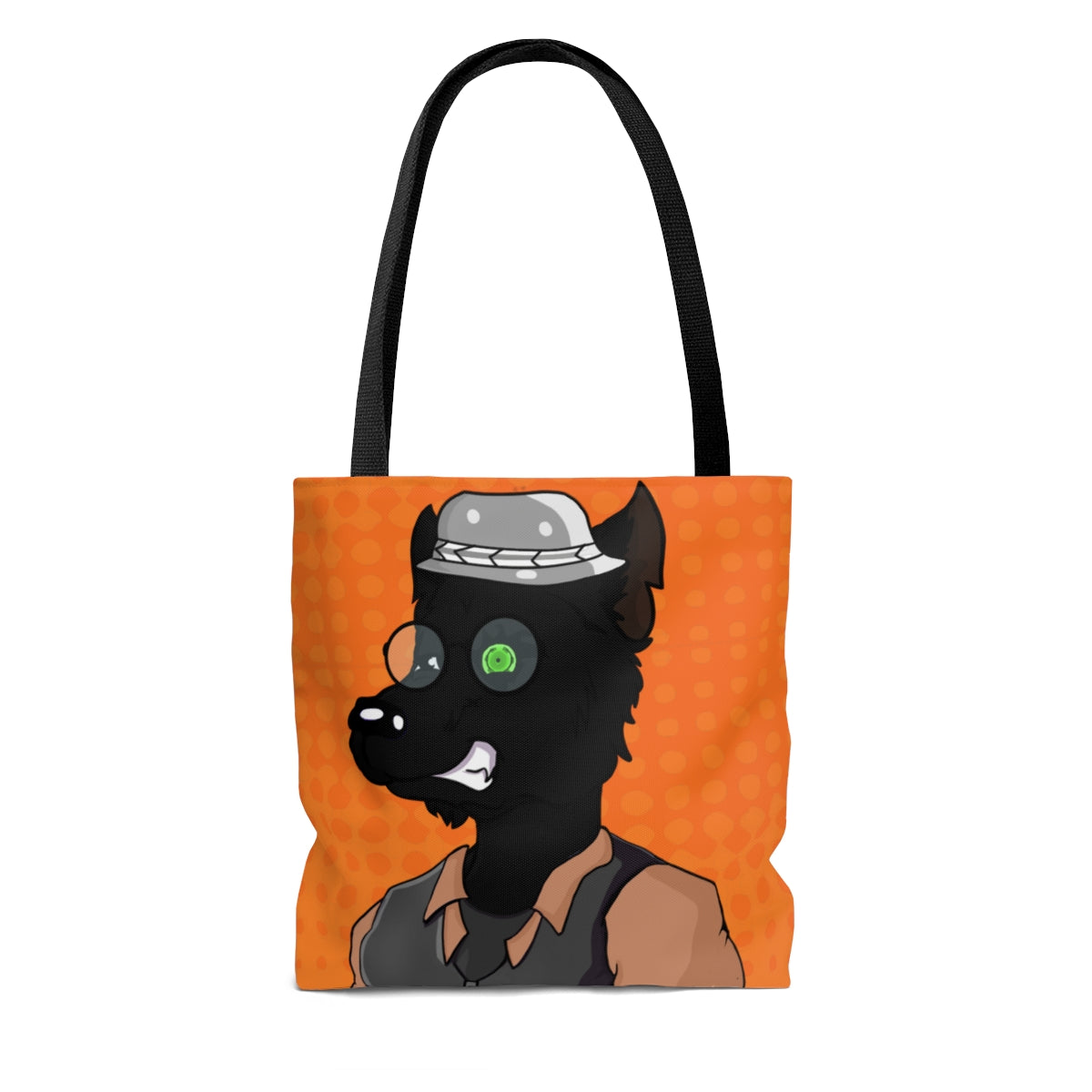 Cyborg Wolf Werewolve First Edition AOP Tote Bag