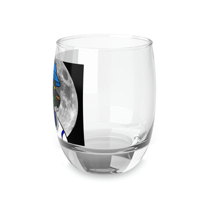 Full Moon Cyborg Werewolve Wolf Whiskey Glass