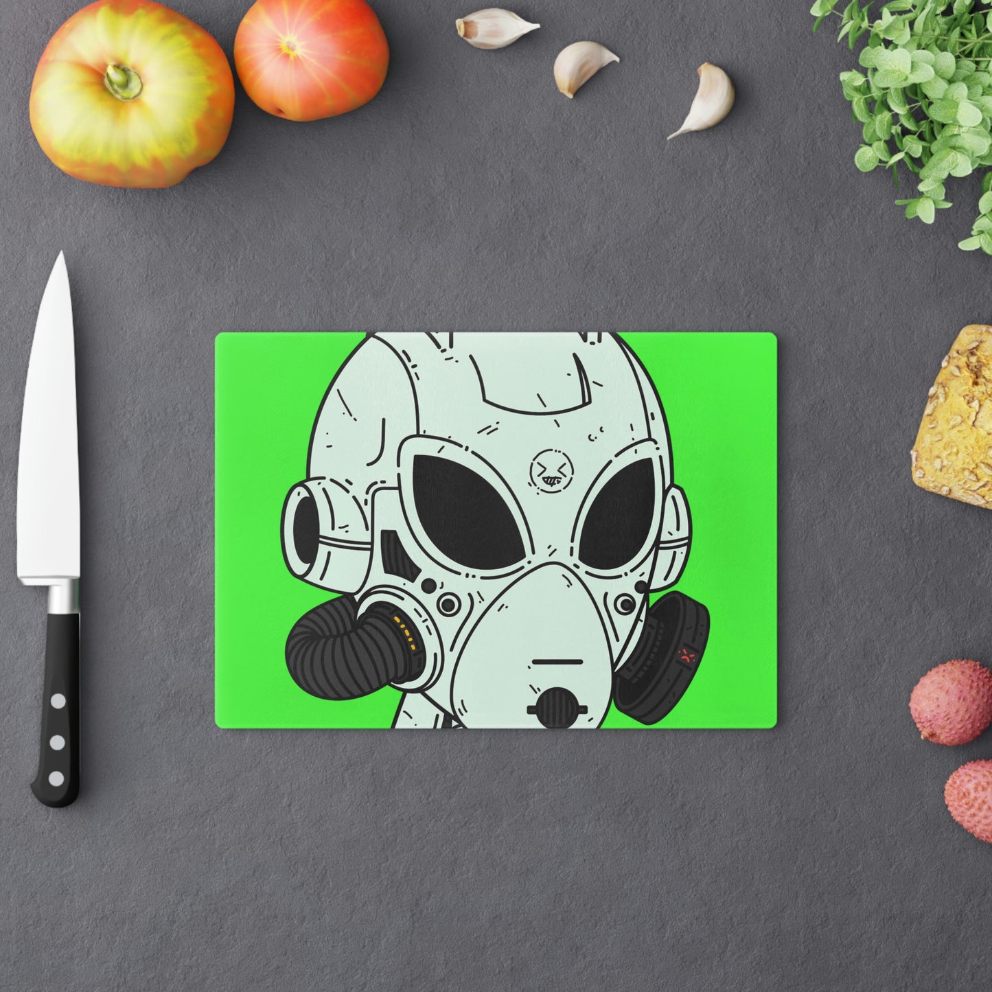 Alien LOL Visitor Cutting Board