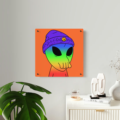 Peace Alien Pride Acrylic Wall Art Panels