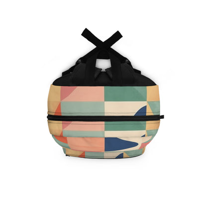 Formas geométricas minimalistas - Diseño de decoración en colores pastel Mochila