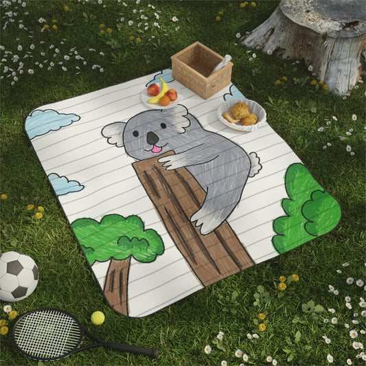 Koala Bear Animal Tree Climber Picnic Blanket