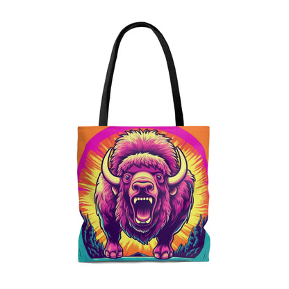 Bolso de mano estilo Buffalo American Bison Graphic USA (AOP) 