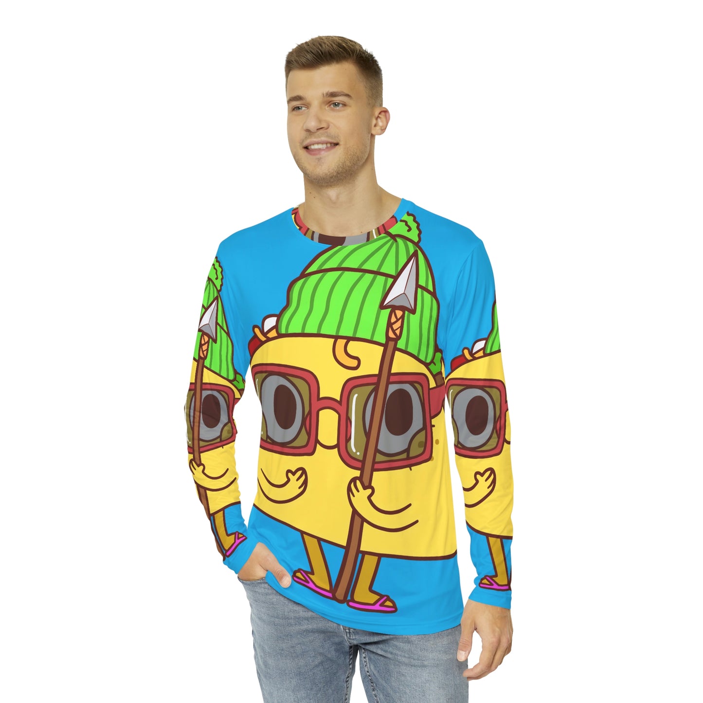 Tribal Taco Men's Long Sleeve AOP Shirt