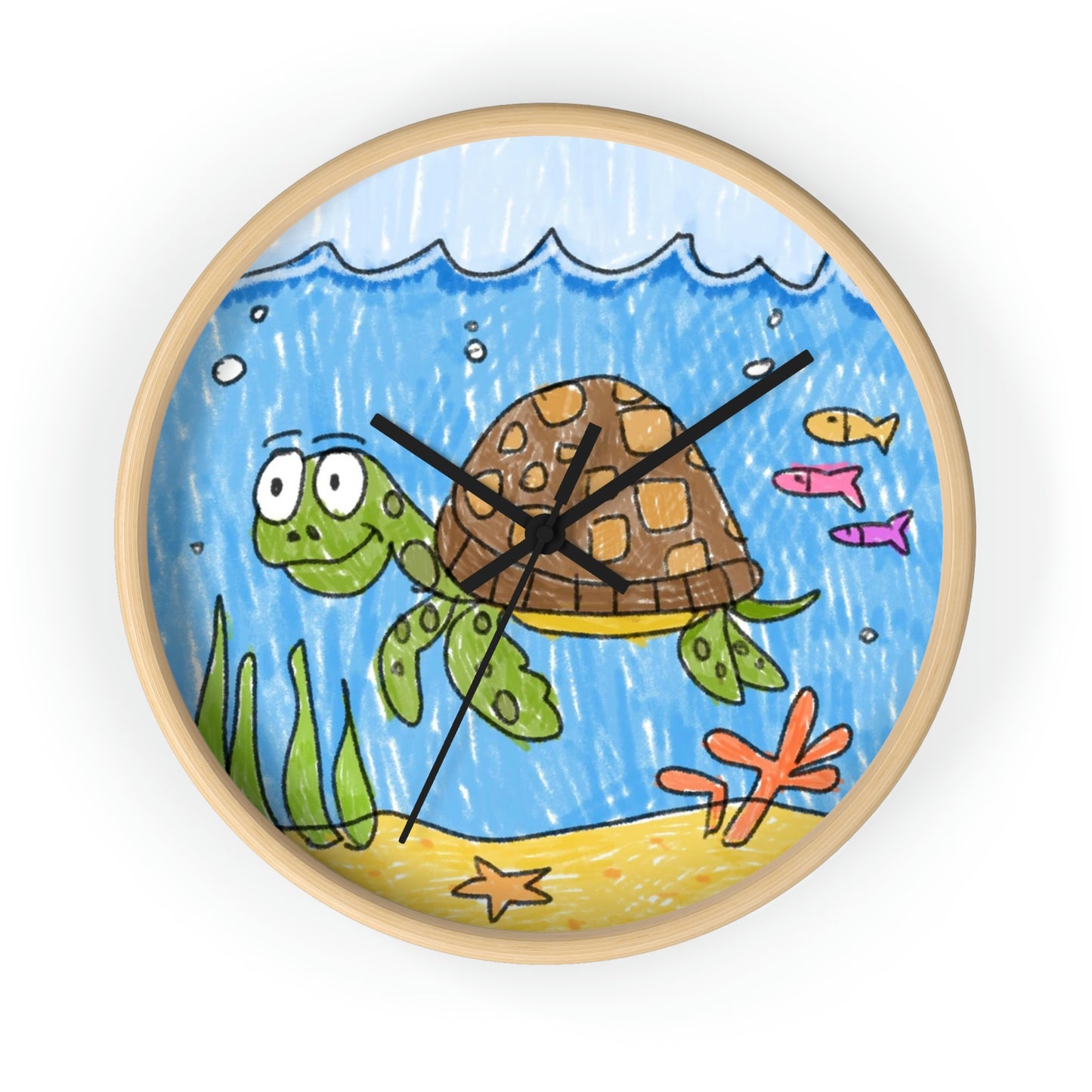 Reloj de pared Sea Turtle Beach Sand Ocean 