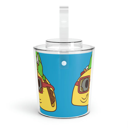 Tribal Taco Ice Bucket with Tongs