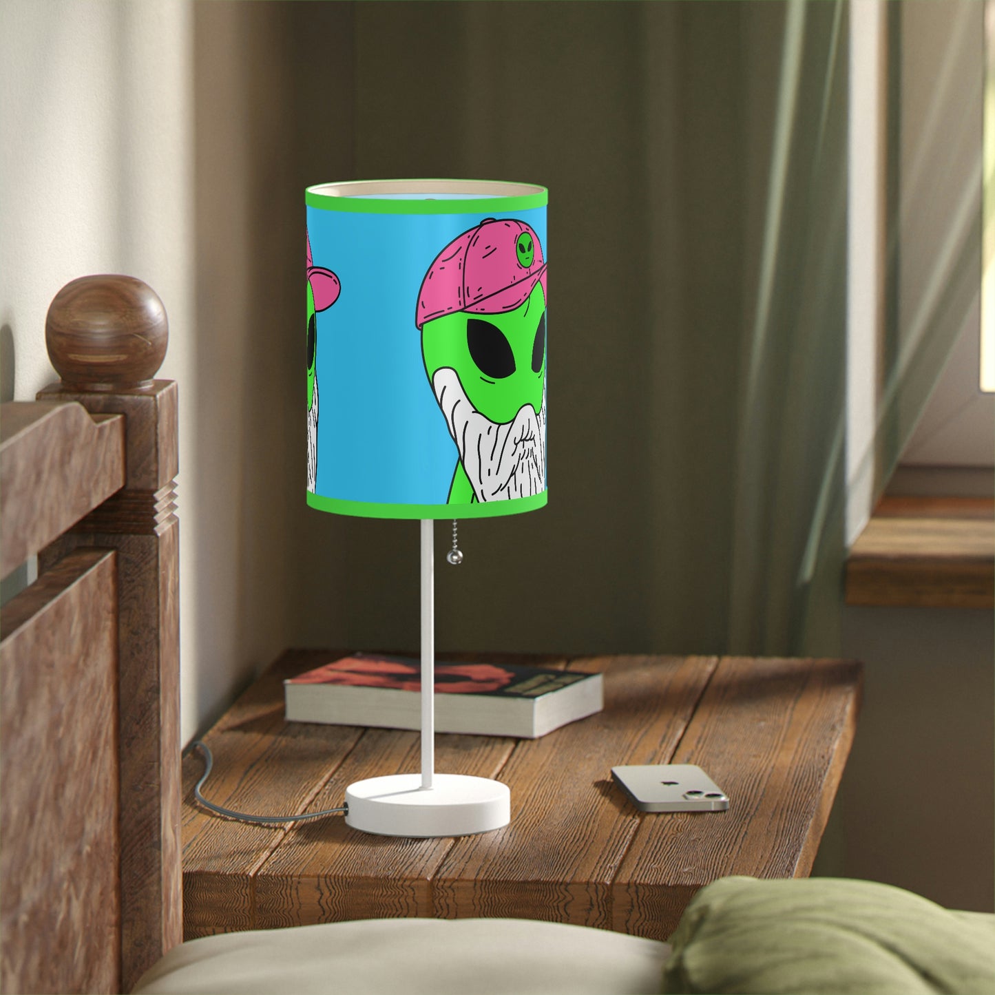 Alien Old Man Wizard Beard Visitor Cartoon Lamp on a Stand, US|CA plug