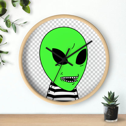 Clean Teeth Toothy Alien Wall clock