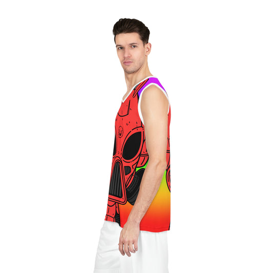 Pride Alien Visitor Cyborg Basketball Jersey (AOP)