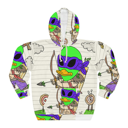 Archer Shooter Alien Bow Arrow Mark Hunter Visitante 751 AOP Sudadera con capucha unisex 