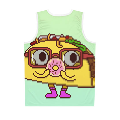 Donut Eat Taco Basketball Jersey