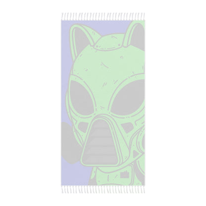 Armored Green Future Alien Cat Cyborg Machine Visitor Boho Beach Cloth