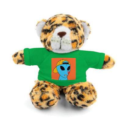 Animales de peluche de visitante de sangre azul alienígena con camiseta