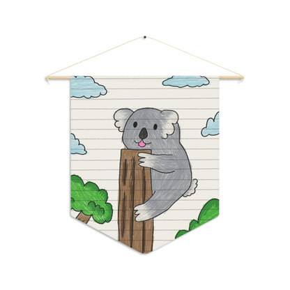 Koala Bear Animal Tree Climber Pennant