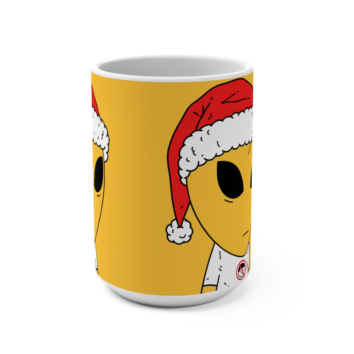 Santa Christmas Alien UFO area 51 Extra Terrestrial Mug 15oz