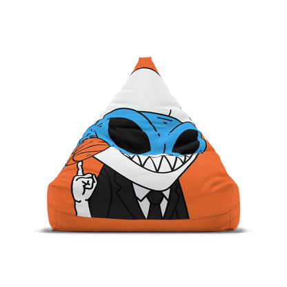 Alien BBall Sport Ninja Mask Orange Basketball Bean Bag Chair Cover