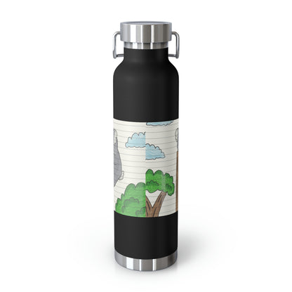 Koala Bear Animal Tree Climber Copper Vacuum Insulated Bottle, 22oz